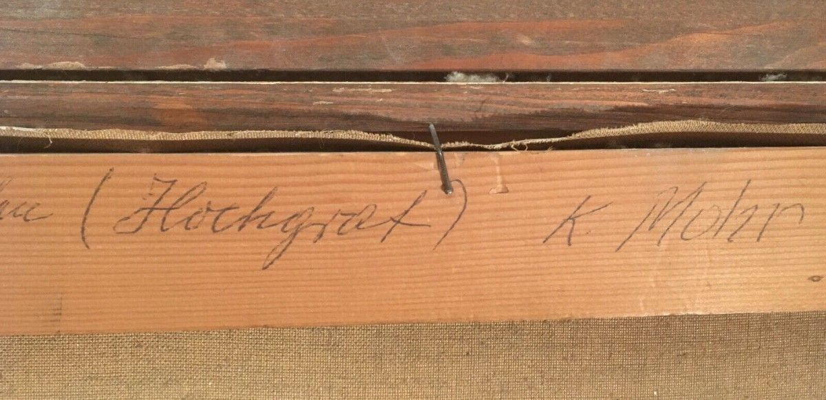 Impressionistisches Ölgemälde sign. Karl Mohr, "Allgäu" 60