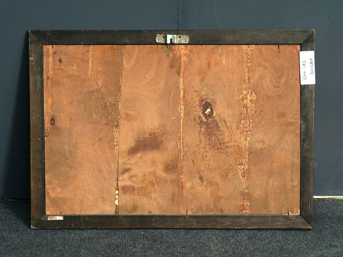 Marketerie Japan Bild Gemälde Intarsie Holz Alt Antik 2103_2205