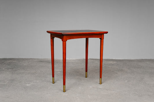 Mid-Century Fliesentisch in Buche - zweite Hälfte des 20.Jahrhunderts