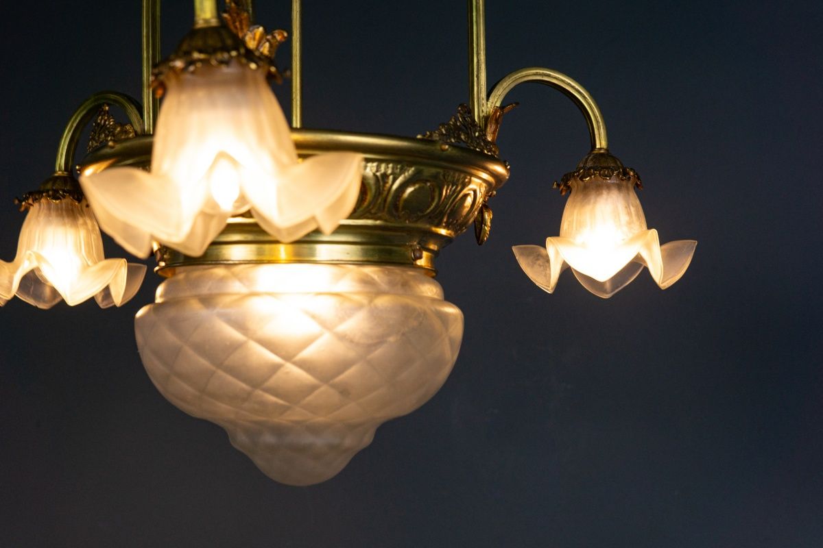 Kronleuchter Leuchte Licht Lampe Antik Alt MÖBLINGER 2403_1102