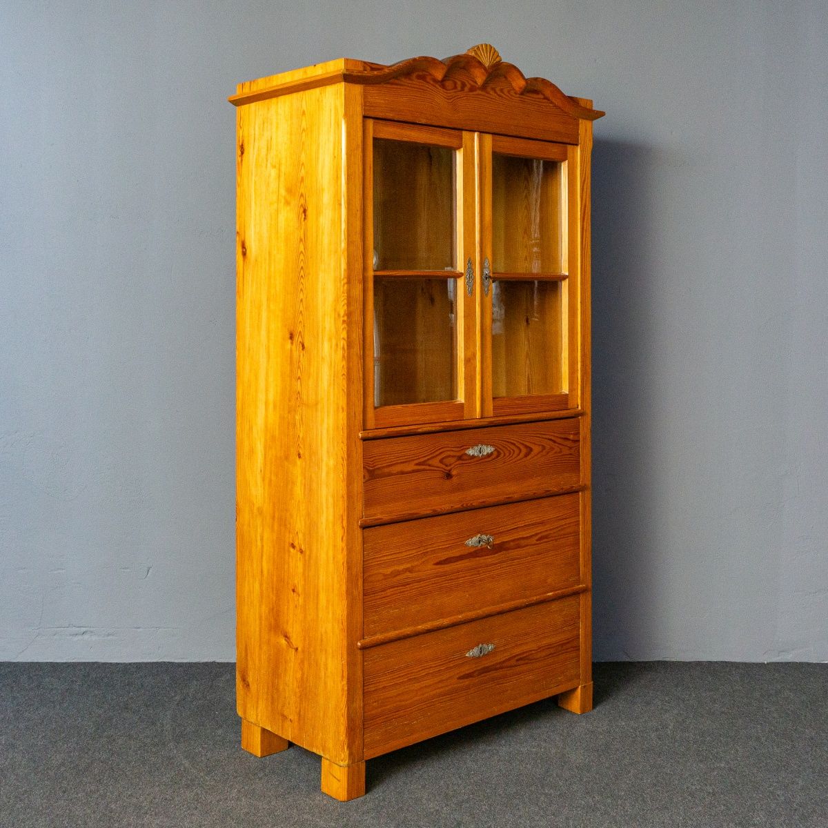 Bücherschrank Küche Schrank Regal Vitrine Alt Antik MÖBLINGER 2411_0502