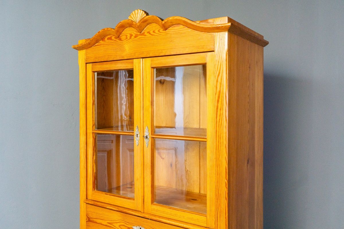 Bücherschrank Küche Schrank Regal Vitrine Alt Antik MÖBLINGER 2411_0502