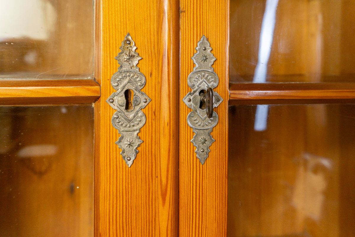 Bücherschrank Küche Schrank Regal Vitrine Alt Antik MÖBLINGER 2411_0502