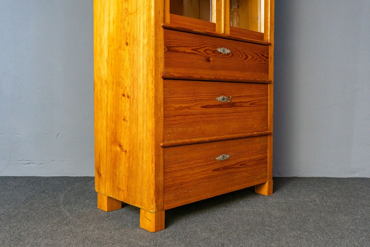 Bücherschrank Küche Schrank Regal Vitrine Alt Antik MÖBLINGER 2411_0502