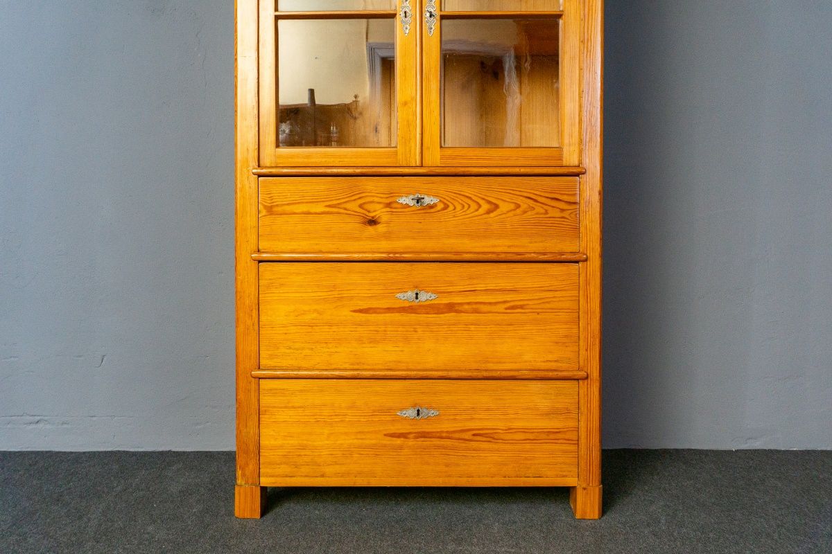 Bücherschrank Küche Schrank Regal Vitrine Alt Antik MÖBLINGER 2411_0502