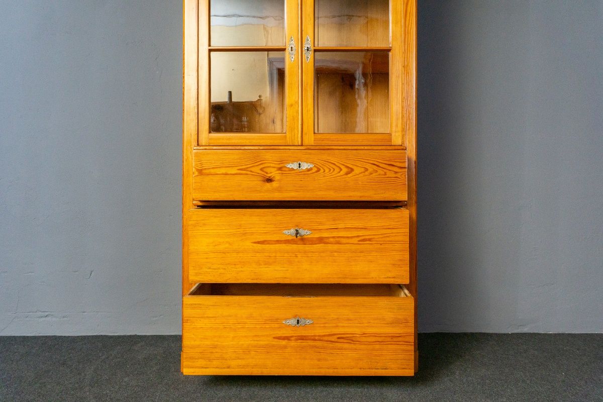 Bücherschrank Küche Schrank Regal Vitrine Alt Antik MÖBLINGER 2411_0502