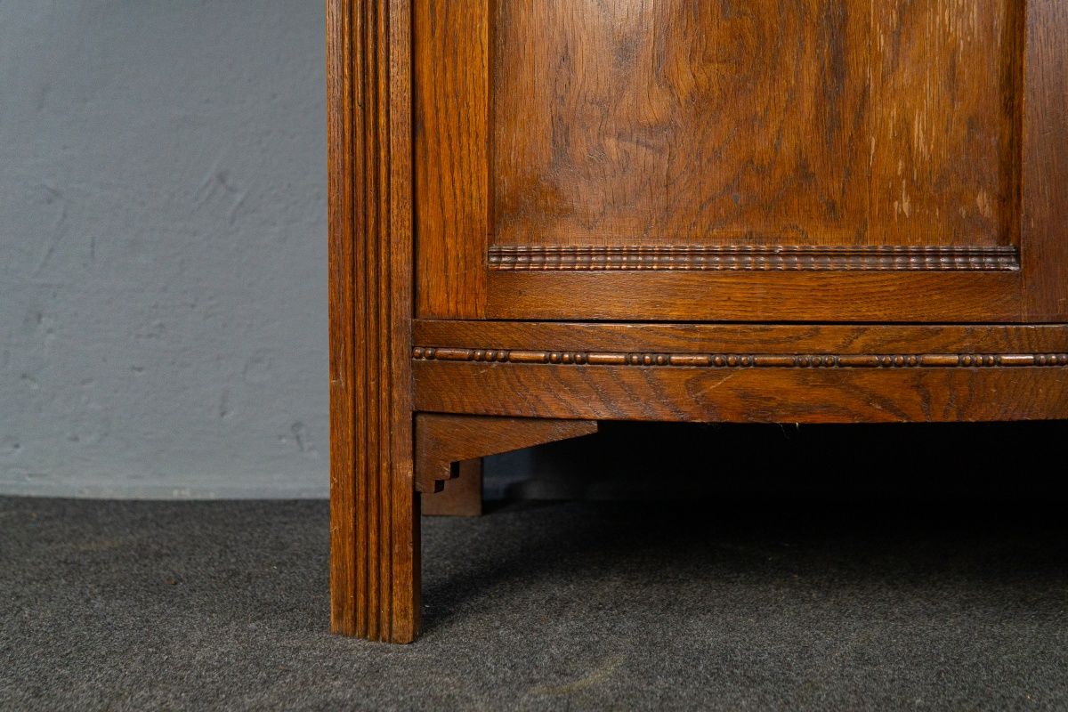 Vintage Buffett Anrichte Antik Schrank Kommode Regal Alt MÖBLINGER 2502_0609