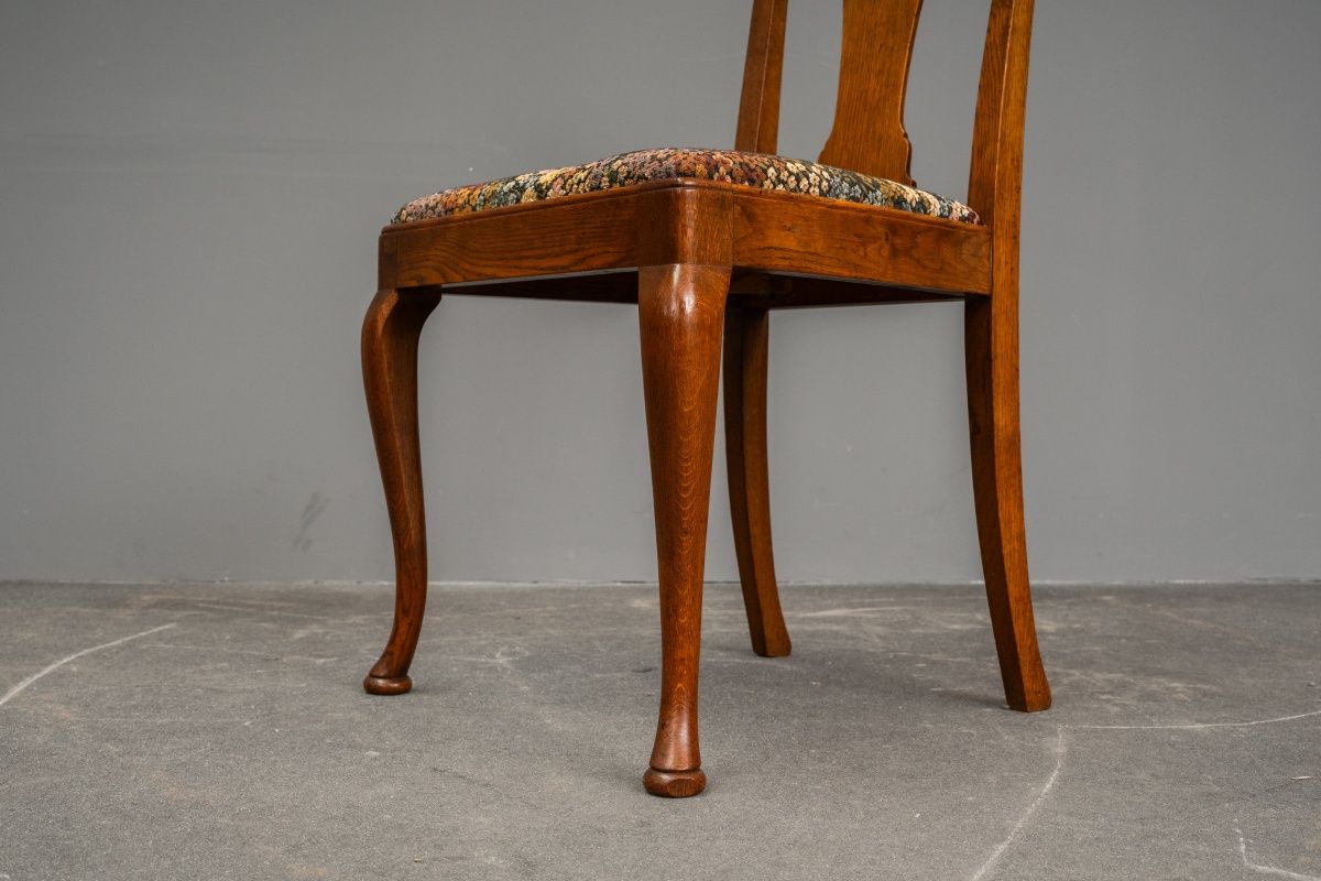Jugendstil 4er Set Stühle in Eiche - Anfang des 20.Jahrhunderts