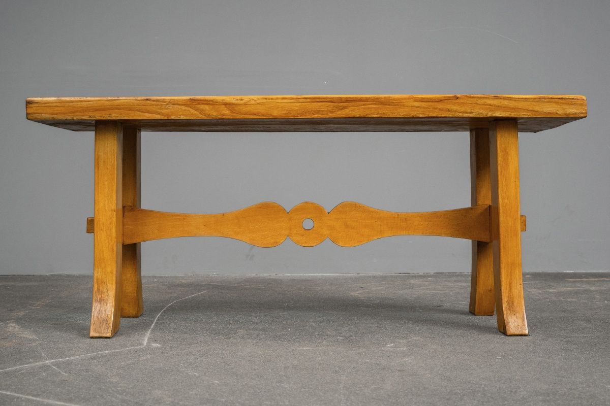 Biedermeier Stil Sitzbank in Buche - 1.Hälfte des 20.Jahrhunderts