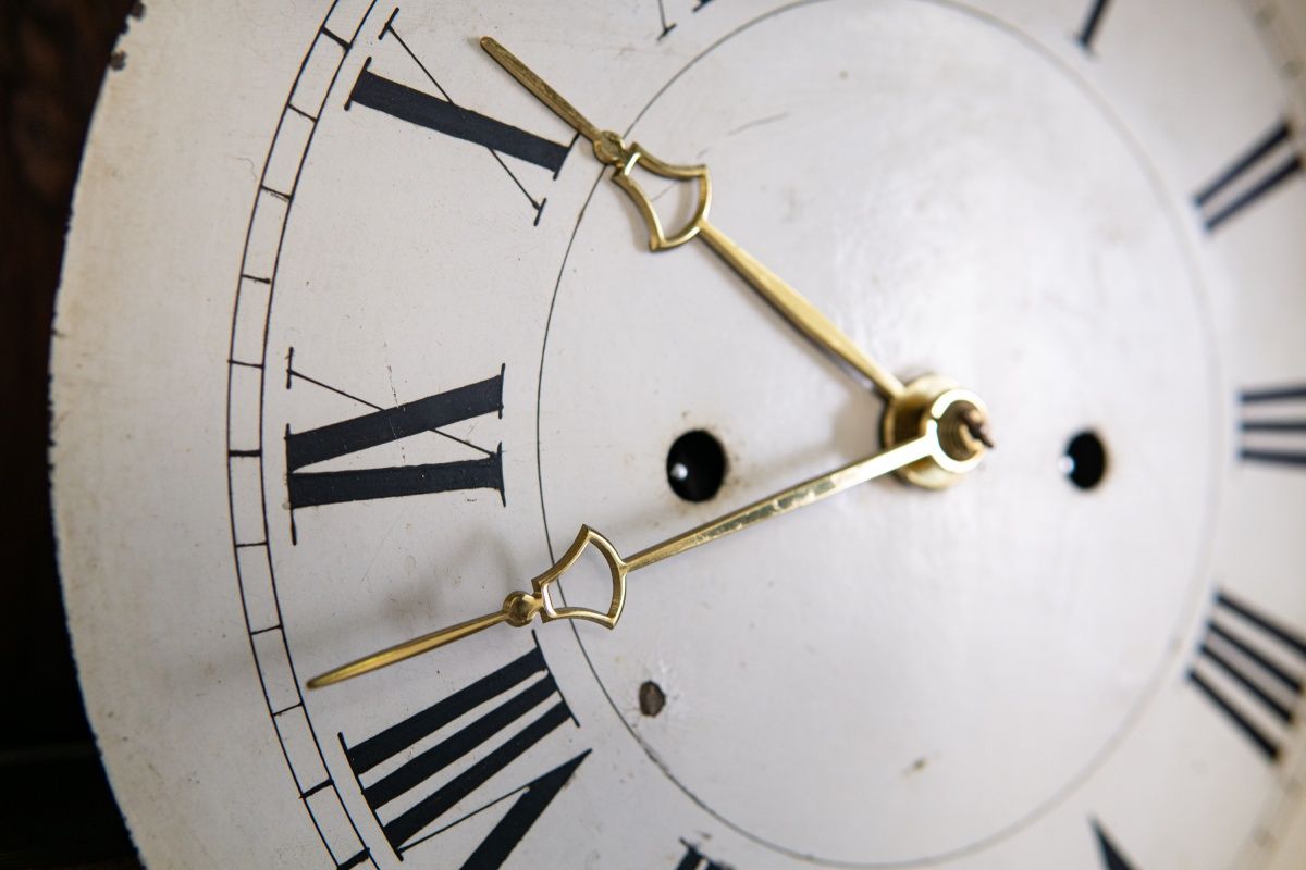 Bornholmer Standuhr Gong Clock Zeit Time Uhr Kasten Alt 2308_2402