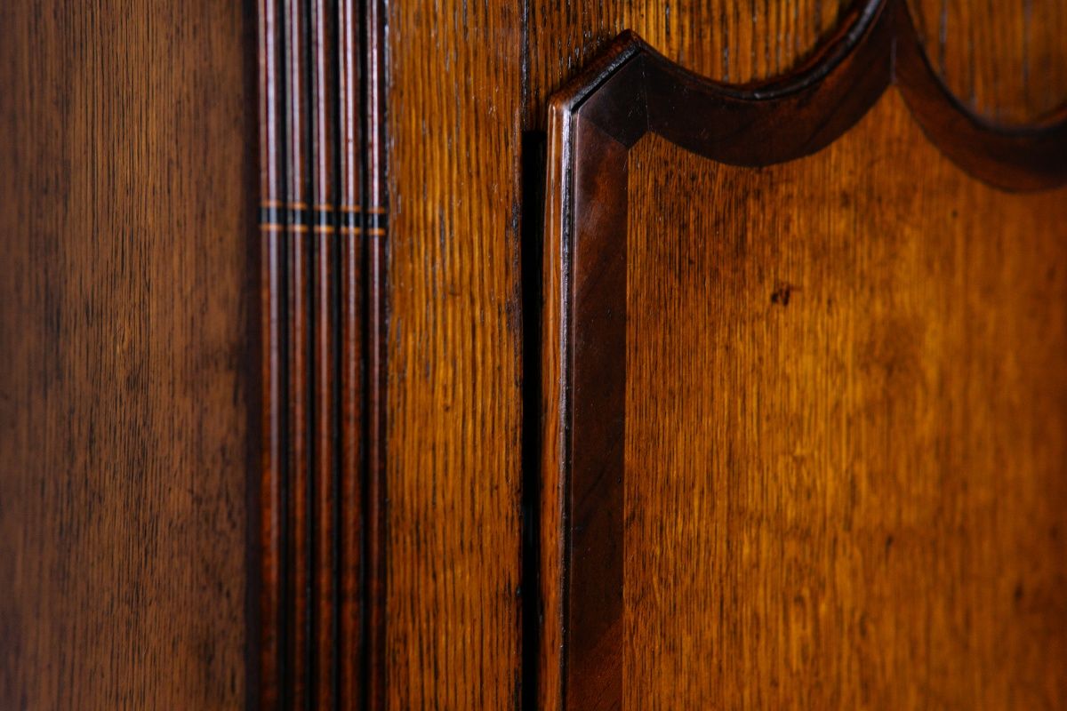 Antik Engl. Standuhr Gong Clock Zeit Time Uhr Kasten Alt 2308_2302