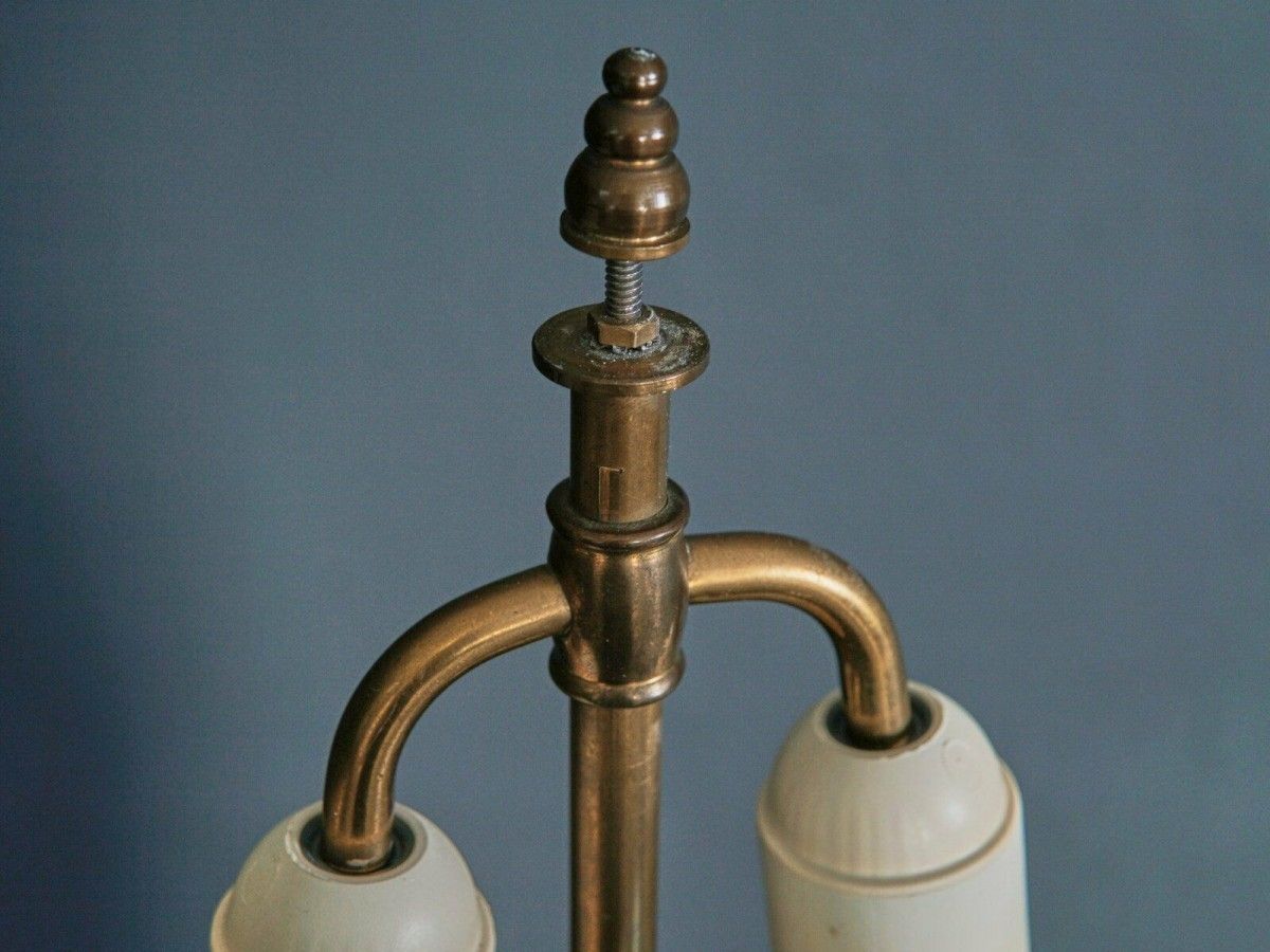 Lampe Asiatika Leuchte Tischlampe Licht Schirm Alt 2103_2206