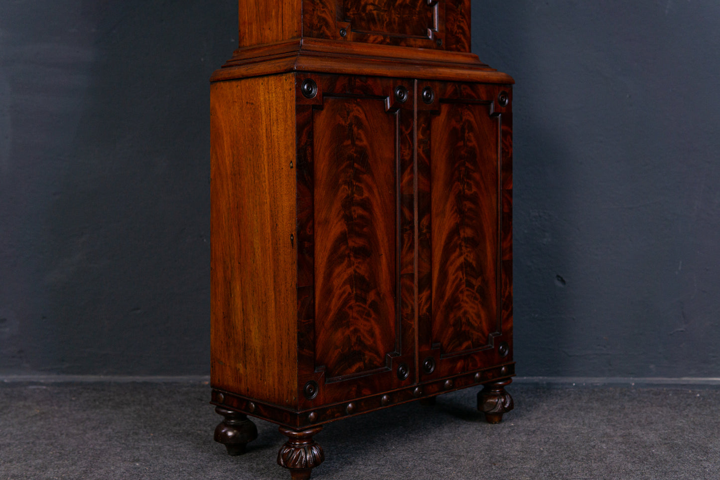 Antike Englische Standuhr Gong Clock Zeit Uhr Kasten Alt 2308_0701