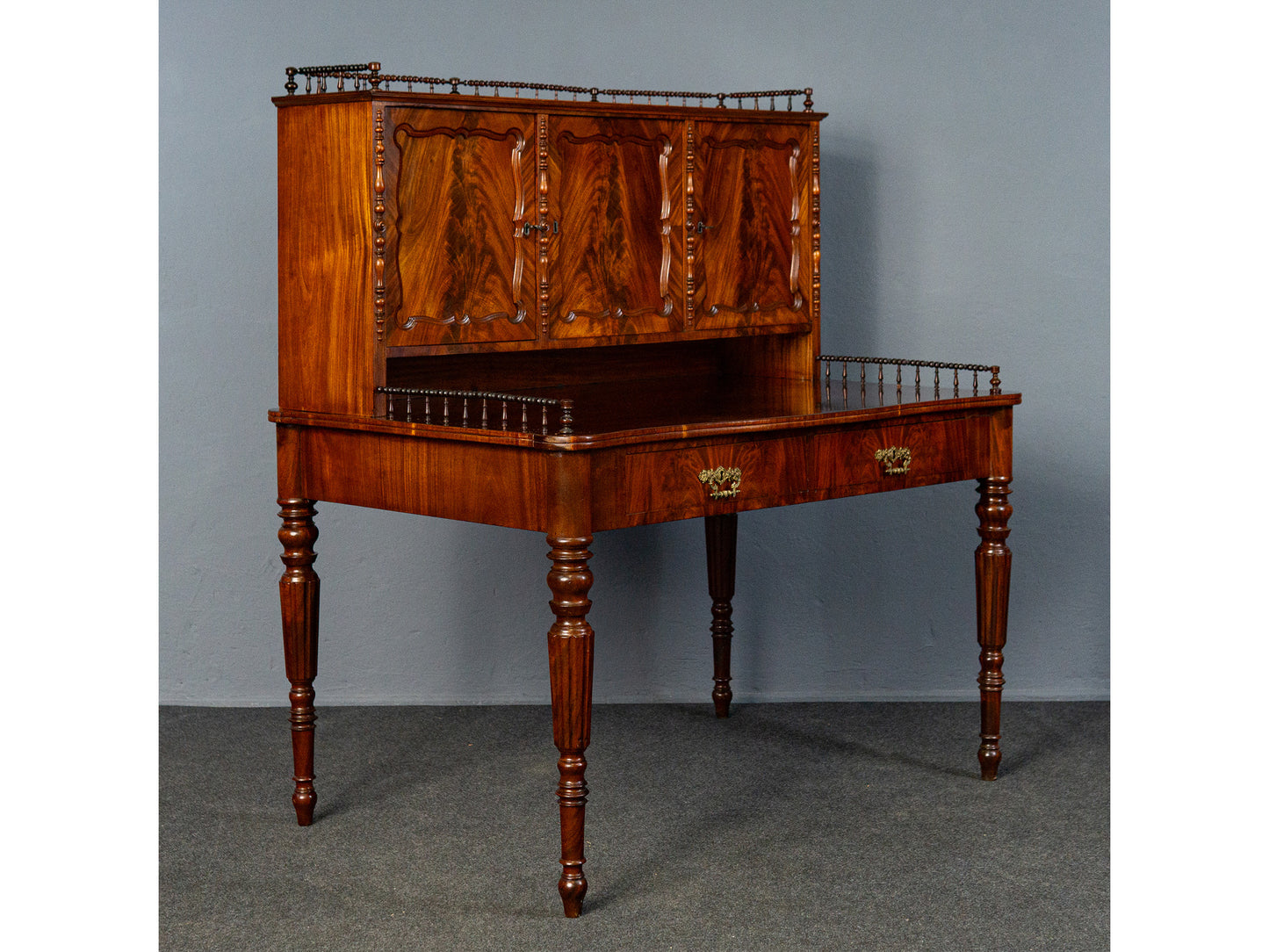 Sekretär Schreibtisch Desk Büro Kommode Antik Vintage MÖBLINGER 2502_0302