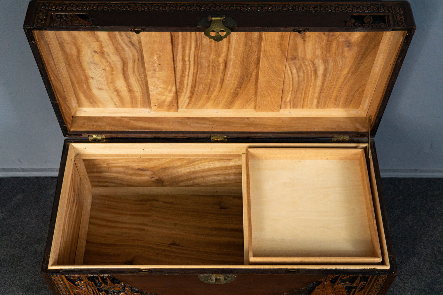 Kiste Truhe Box Asien Kampfer Schrank Vintage Kommode MÖBLINGER 2502_1903