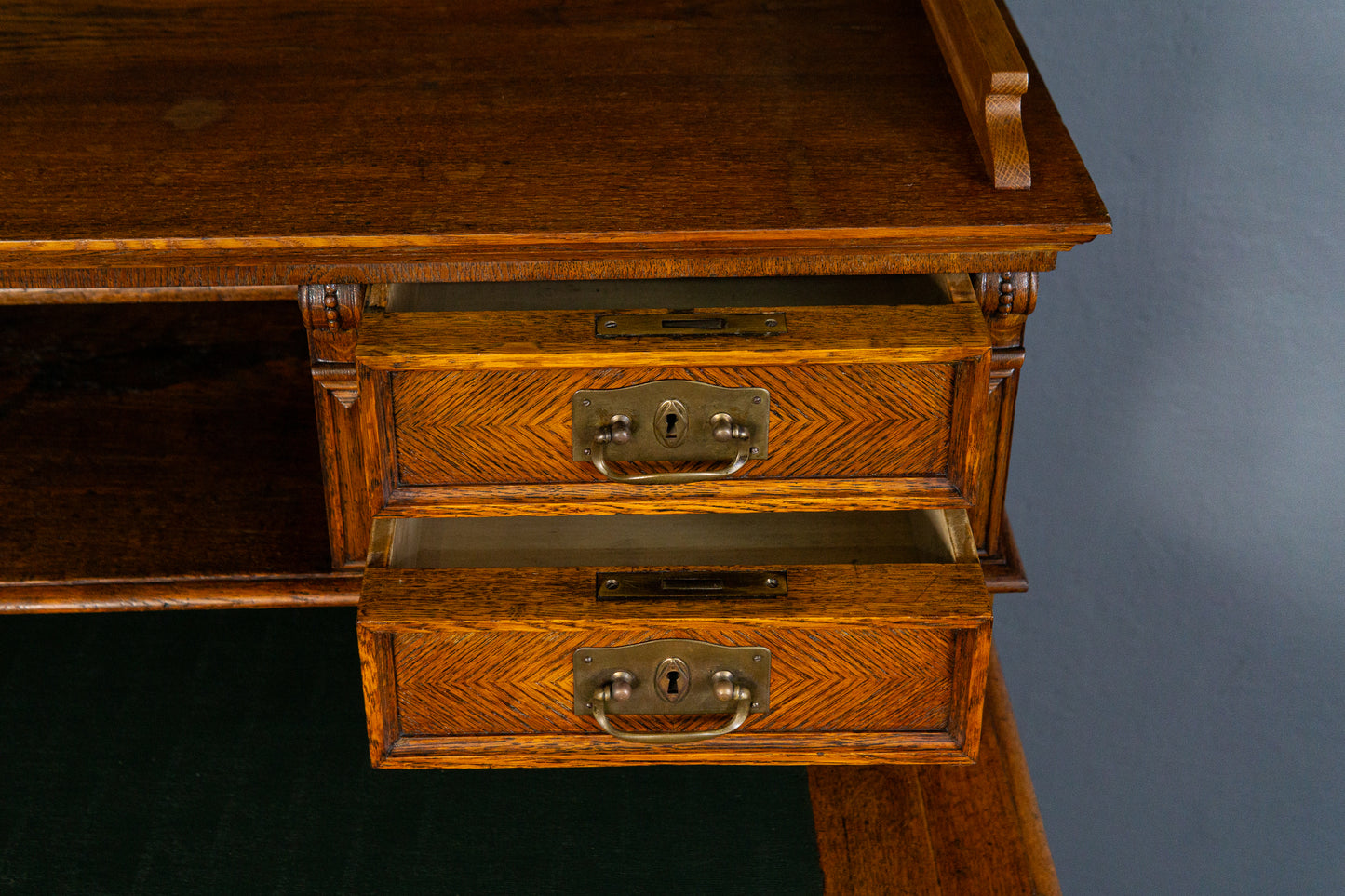 Schreibtisch Desk Sekretär Regal Schrank Vintage Antik MÖBLINGER 2502_1904