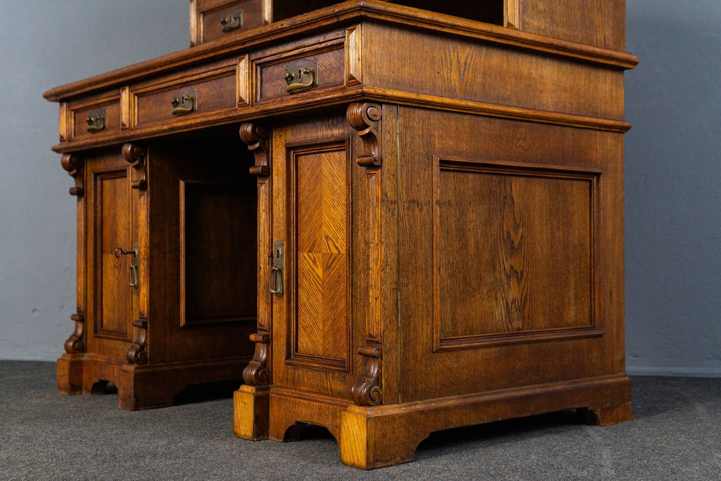 Schreibtisch Desk Sekretär Regal Schrank Vintage Antik MÖBLINGER 2502_1904