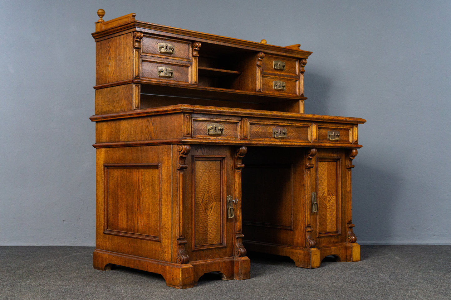 Schreibtisch Desk Sekretär Regal Schrank Vintage Antik MÖBLINGER 2502_1904