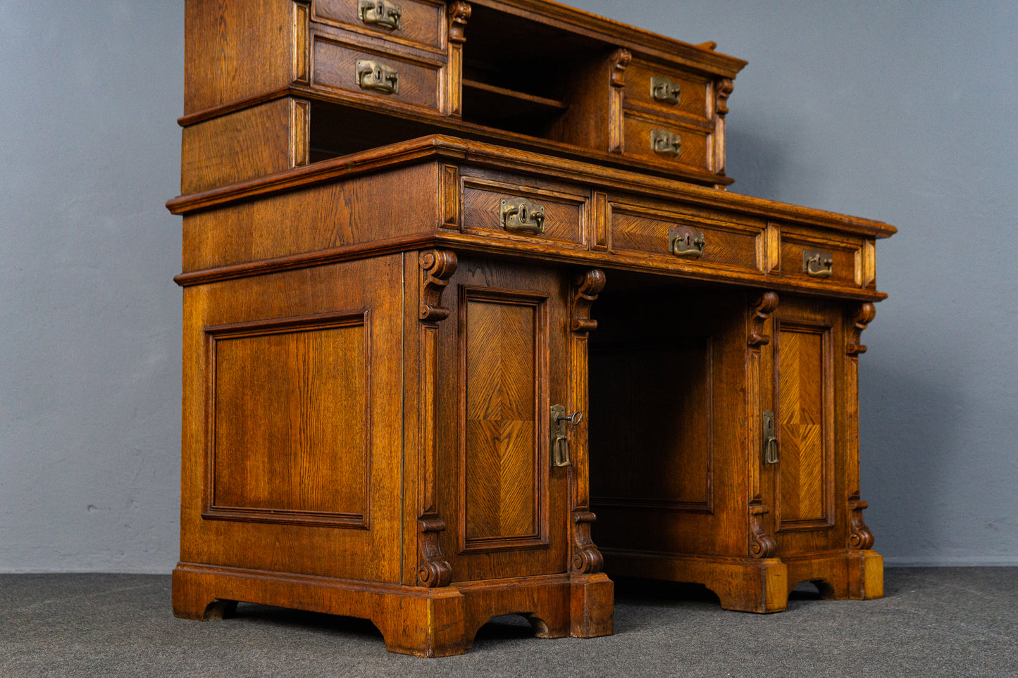 Schreibtisch Desk Sekretär Regal Schrank Vintage Antik MÖBLINGER 2502_1904