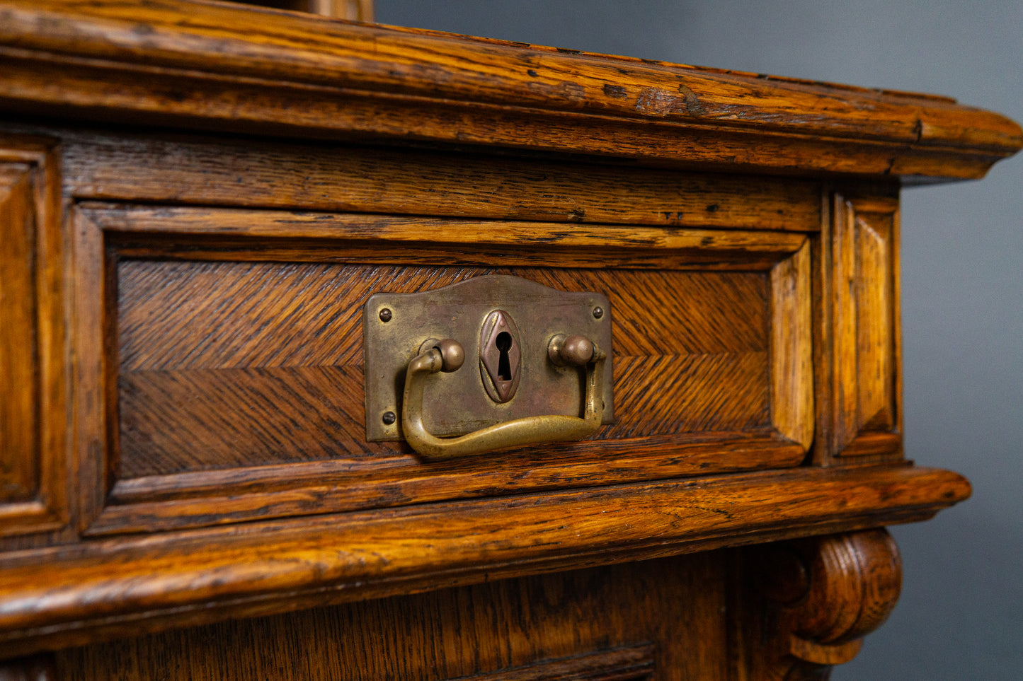 Schreibtisch Desk Sekretär Regal Schrank Vintage Antik MÖBLINGER 2502_1904