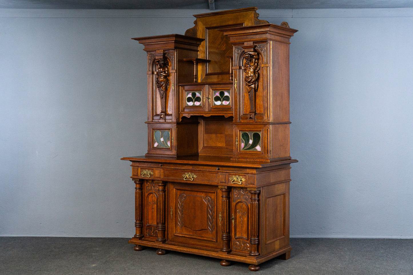 Antik Anrichte Buffet Schrank Sideboard Kommode Alt MÖBLINGER 2503_2403