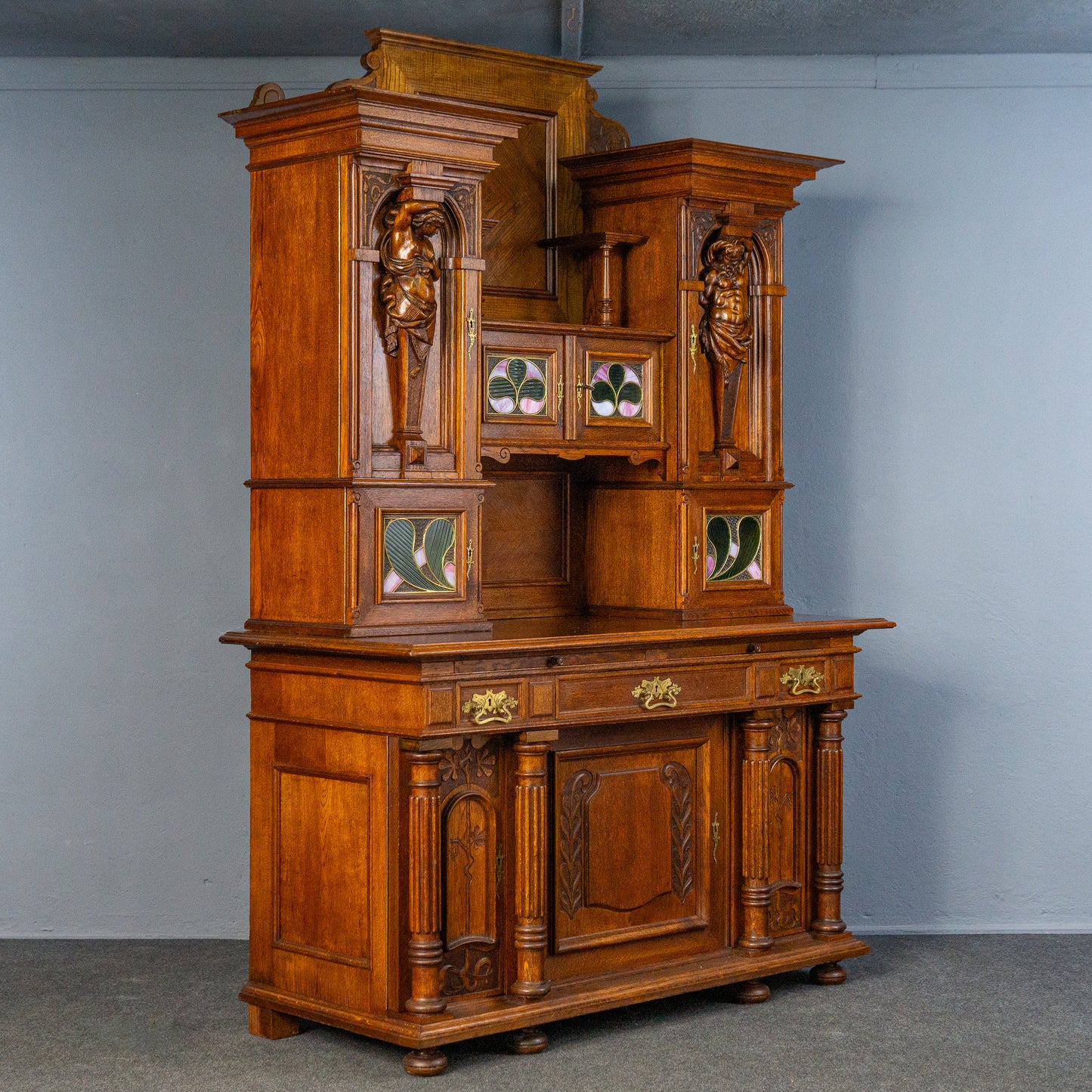 Antik Anrichte Buffet Schrank Sideboard Kommode Alt MÖBLINGER 2503_2403