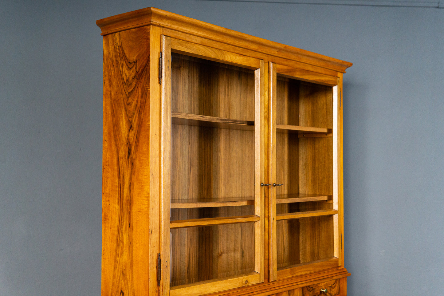 Vintage Sekretär Schreibtisch Vitrine Regal Schrank Alt MÖBLINGER 2503_2503