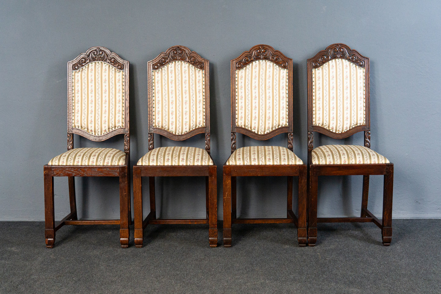 4er Set Stühle Stuhl Sessel Tisch Vintage Alt Antik MÖBLINGER 2504_0301