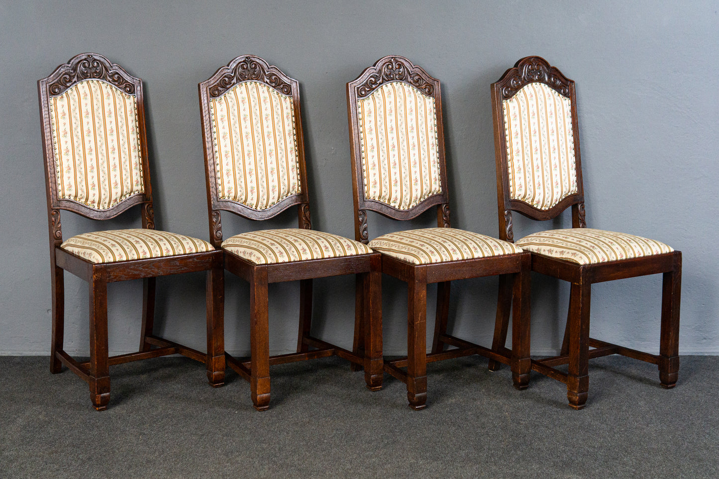 4er Set Stühle Stuhl Sessel Tisch Vintage Alt Antik MÖBLINGER 2504_0301
