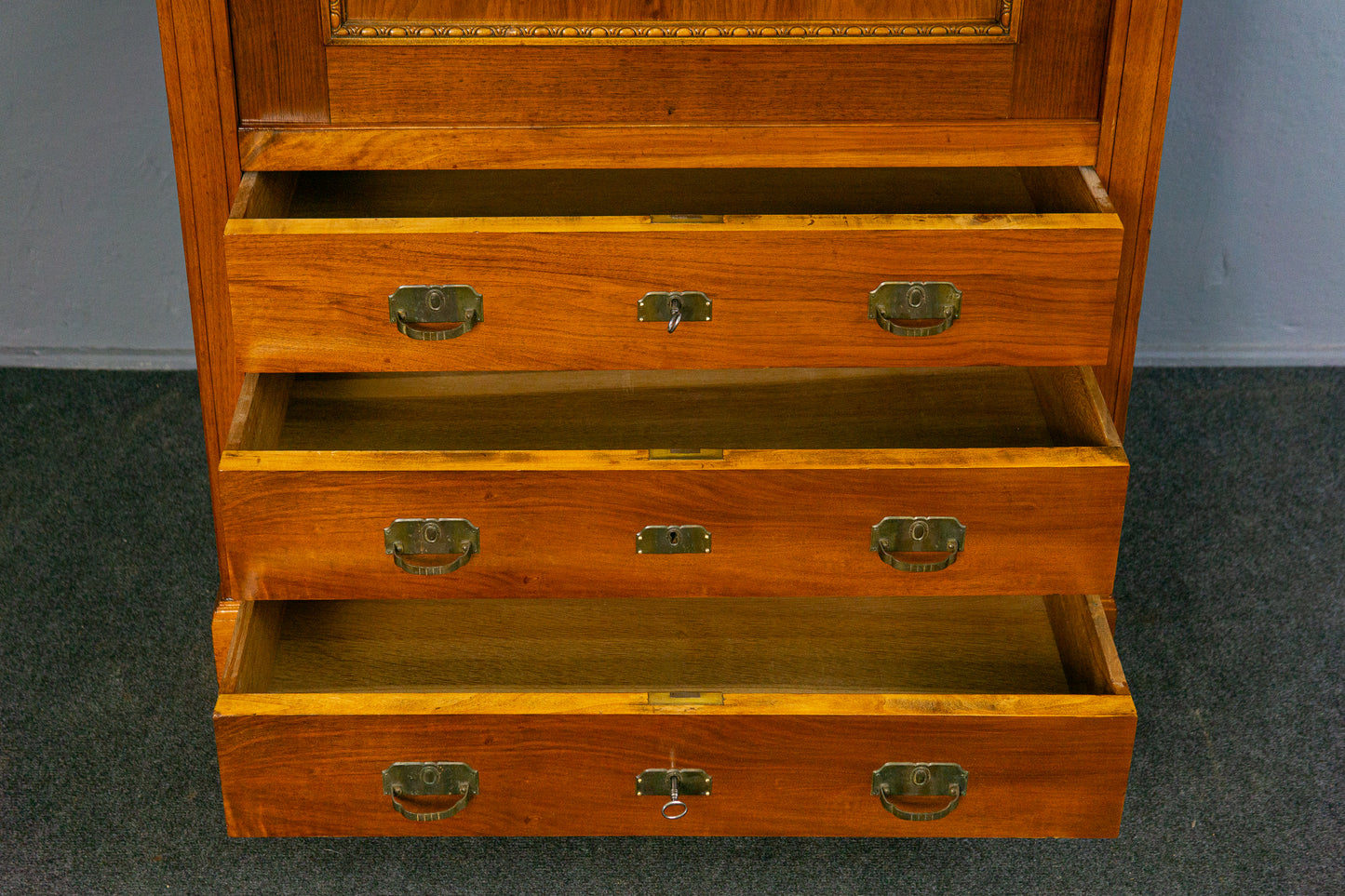 Jugendstil Sekretär Schreibtisch Schrank Kommode Antik MÖBLINGER 2504_0702
