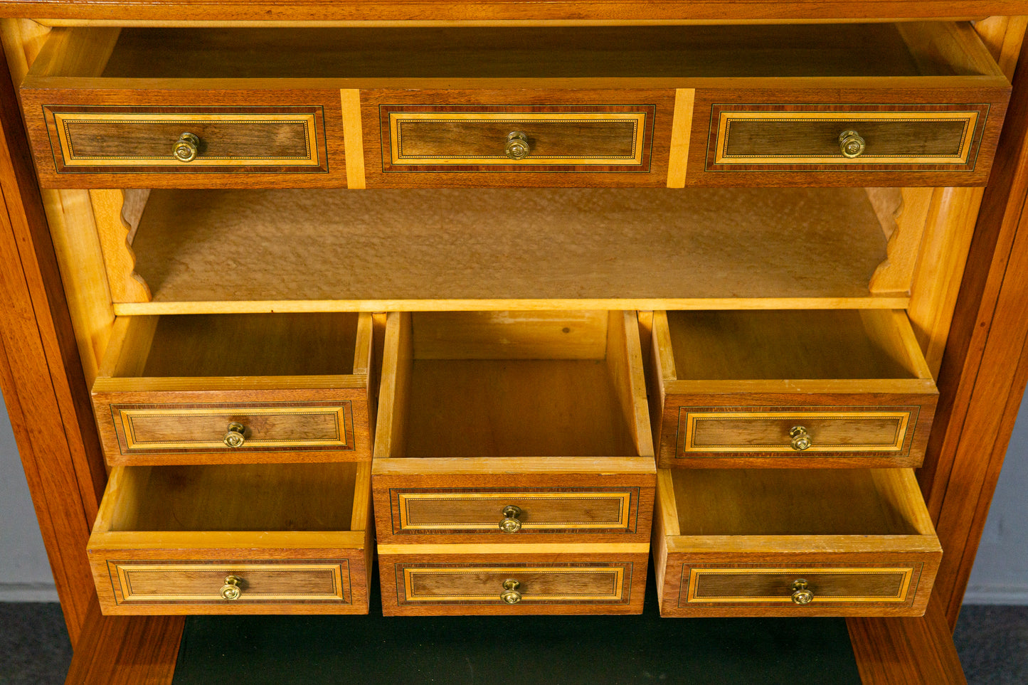 Jugendstil Sekretär Schreibtisch Schrank Kommode Antik MÖBLINGER 2504_0702