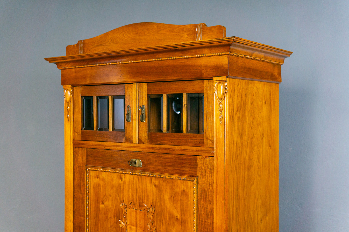 Jugendstil Sekretär Schreibtisch Schrank Kommode Antik MÖBLINGER 2504_0702