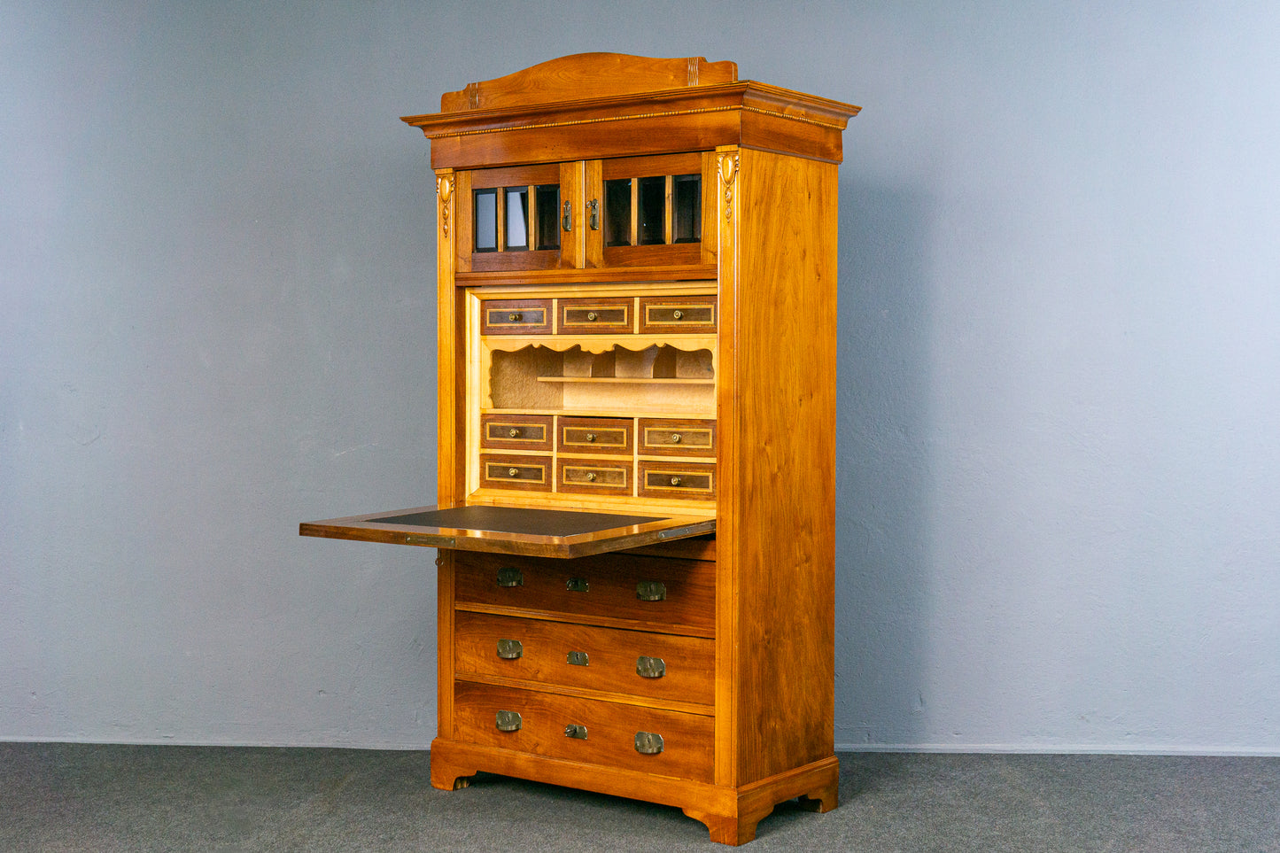 Jugendstil Sekretär Schreibtisch Schrank Kommode Antik MÖBLINGER 2504_0702