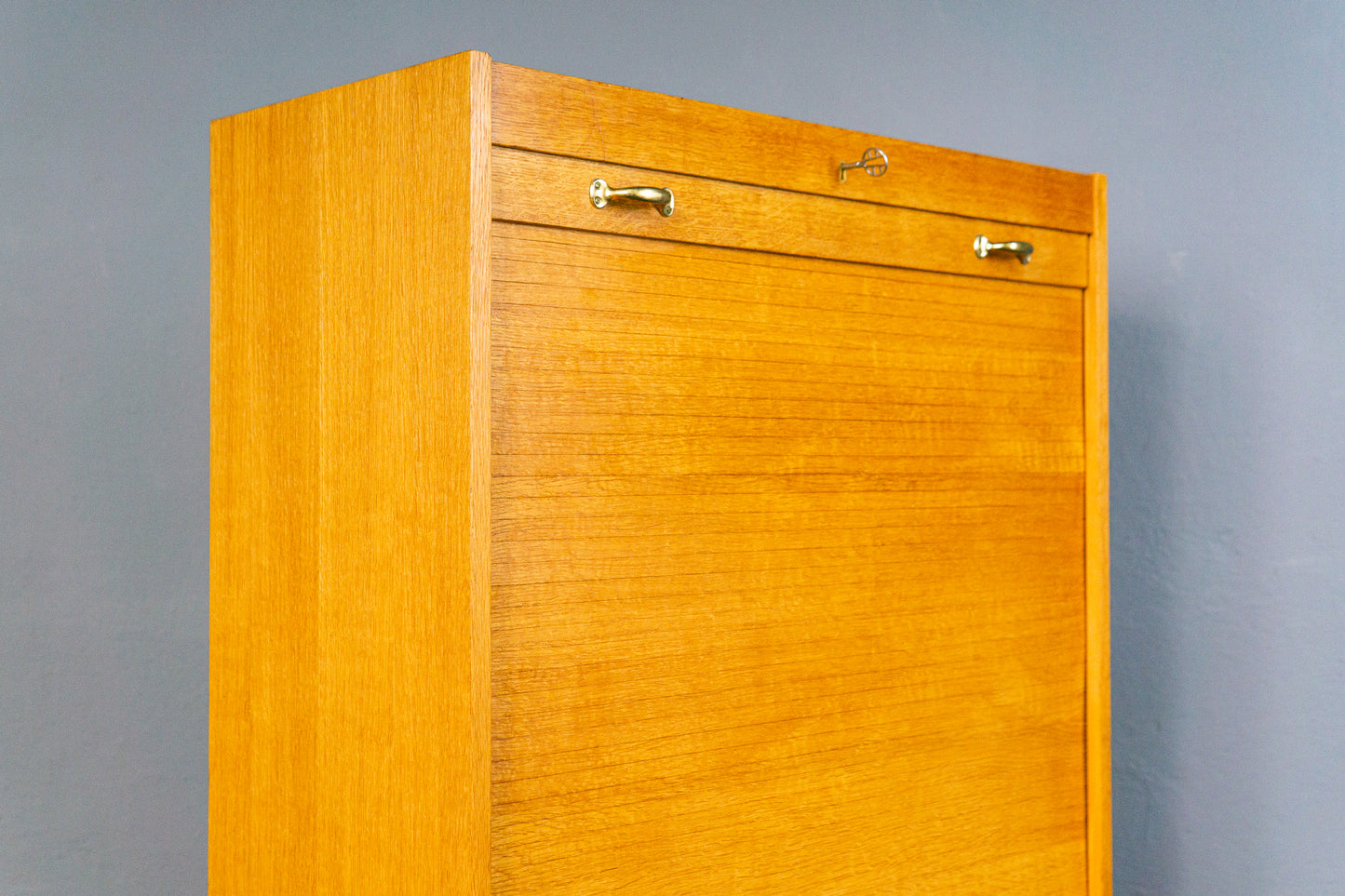 Vintage Rollladenschrank Regal Kommode Schrank Büro Alt MÖBLINGER 2504_0703