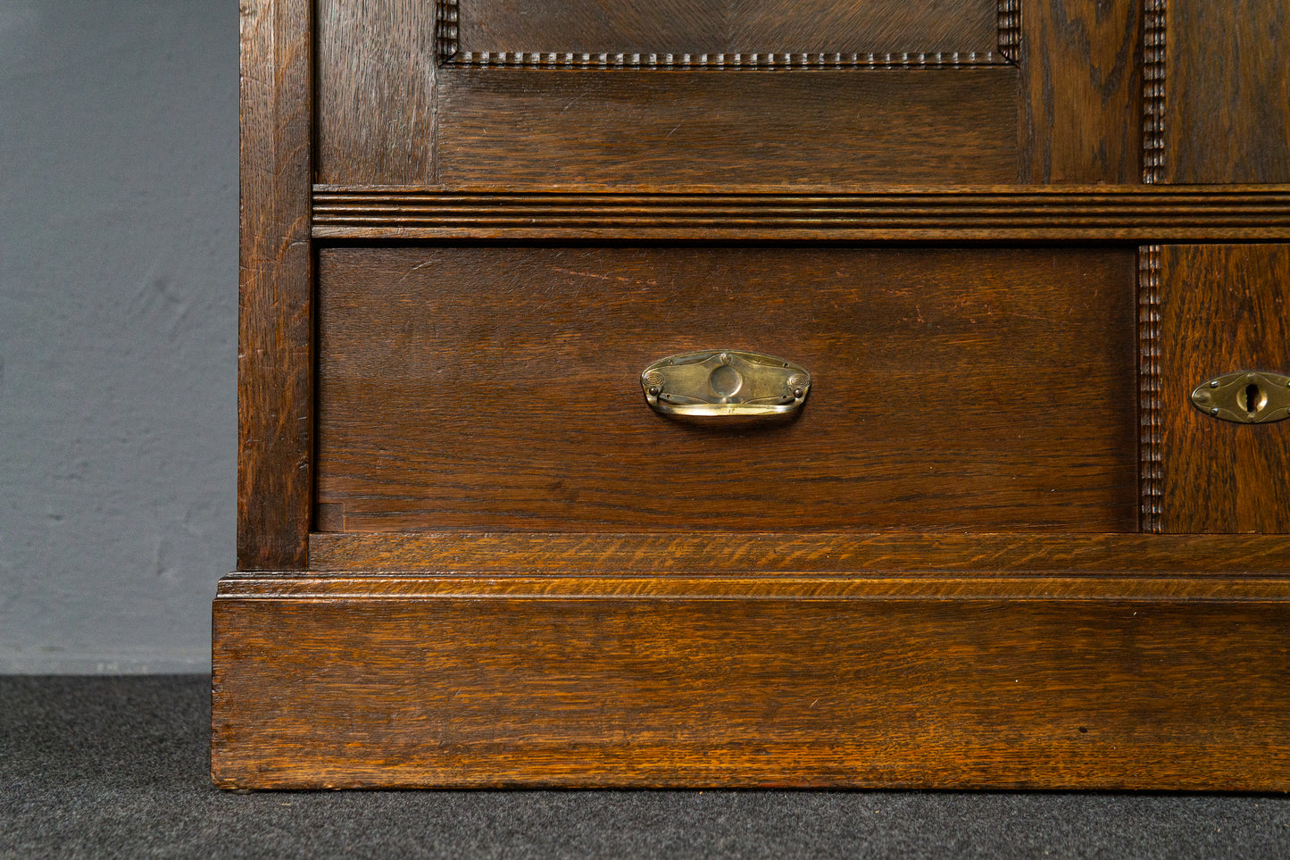 Antik Bücherschrank Regal Schrank Kommode Vintage Alt MÖBLINGER 2504_1403