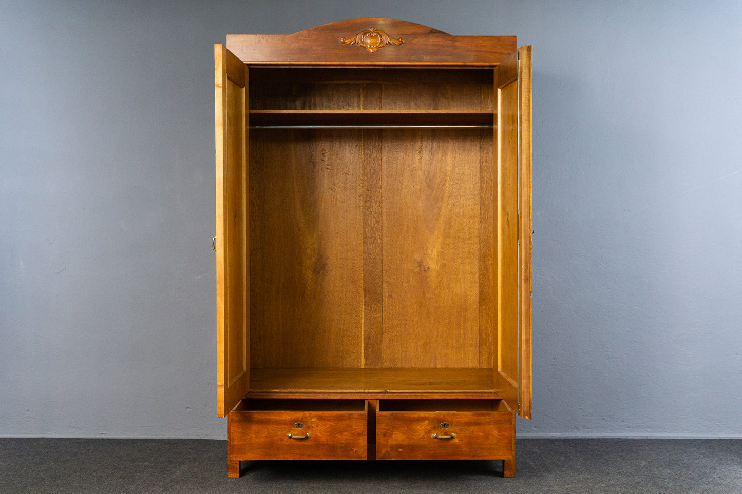 Vintage Kleiderschrank Garderobe Regal Kommode Antik Alt MÖBLINGER 2504_2803
