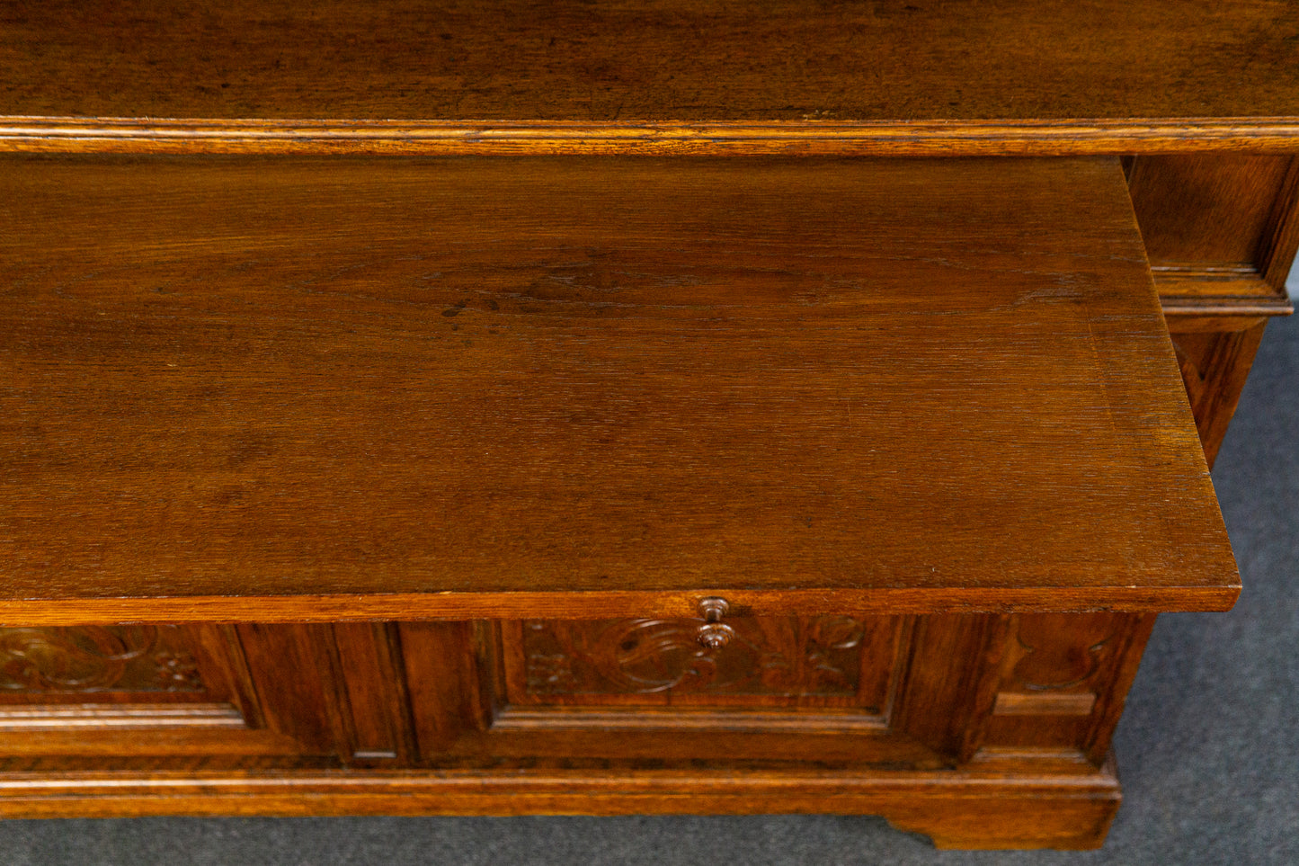 wunderschönes Jugendstil Aufsatzbuffet, Anfang des 20.Jahrhunderts - Eiche Buffet Schrank Anrichte Vitrine Alt Antik MÖBLINGER