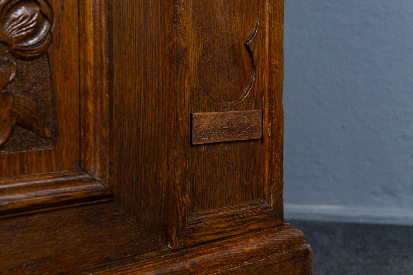 wunderschönes Jugendstil Aufsatzbuffet, Anfang des 20.Jahrhunderts - Eiche Buffet Schrank Anrichte Vitrine Alt Antik MÖBLINGER
