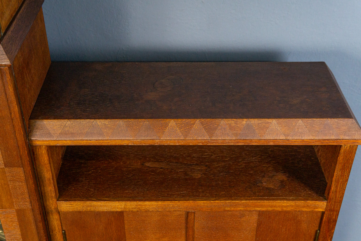 seltener Jugendstil Bücherschrank, Anfang des 20.Jahrhunderts - Schrank Uhr Standuhr Vitrine Kommode Alt Antik MÖBLINGER