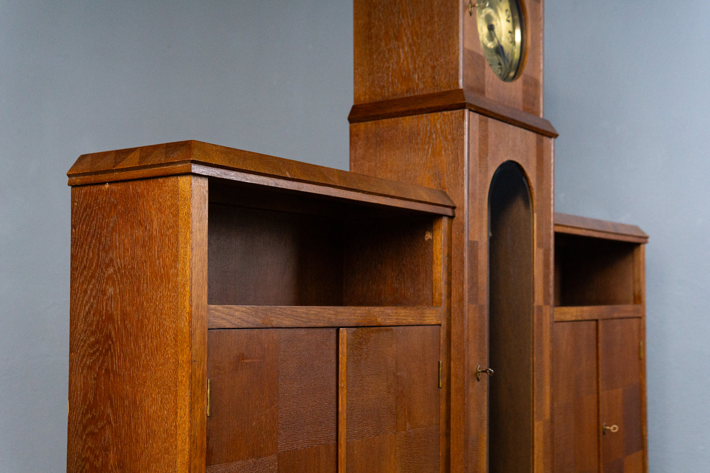 seltener Jugendstil Bücherschrank, Anfang des 20.Jahrhunderts - Schrank Uhr Standuhr Vitrine Kommode Alt Antik MÖBLINGER