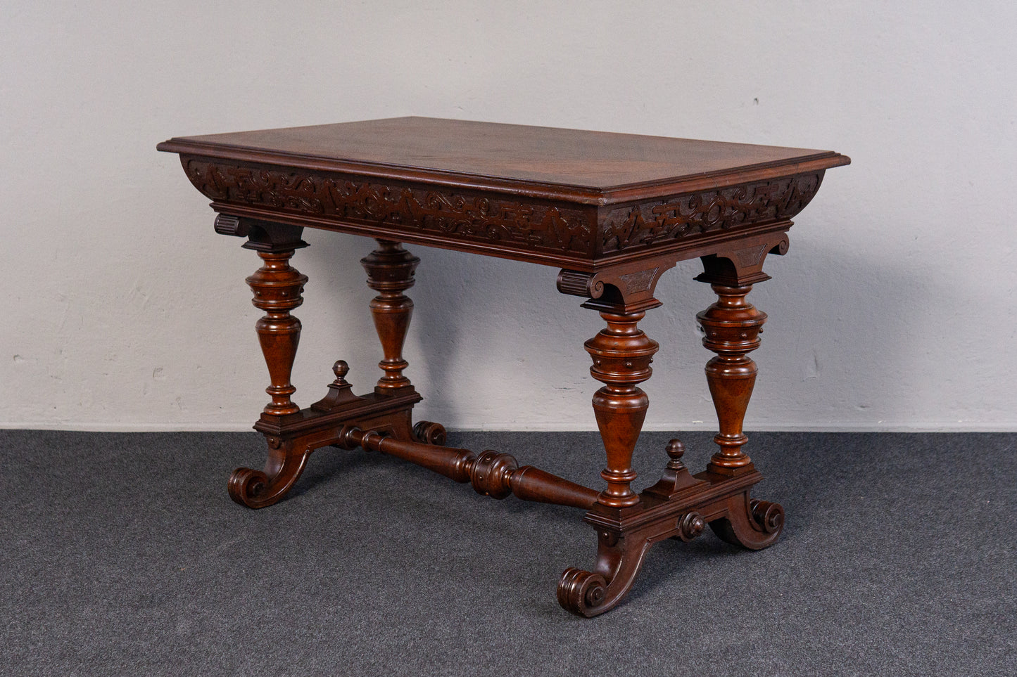 Gründerzeit Antik Tisch Stuhl Bank Hocker Table Salon MÖBLINGER 2410_2101
