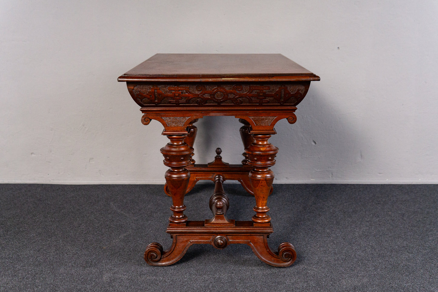 Gründerzeit Antik Tisch Stuhl Bank Hocker Table Salon MÖBLINGER 2410_2101