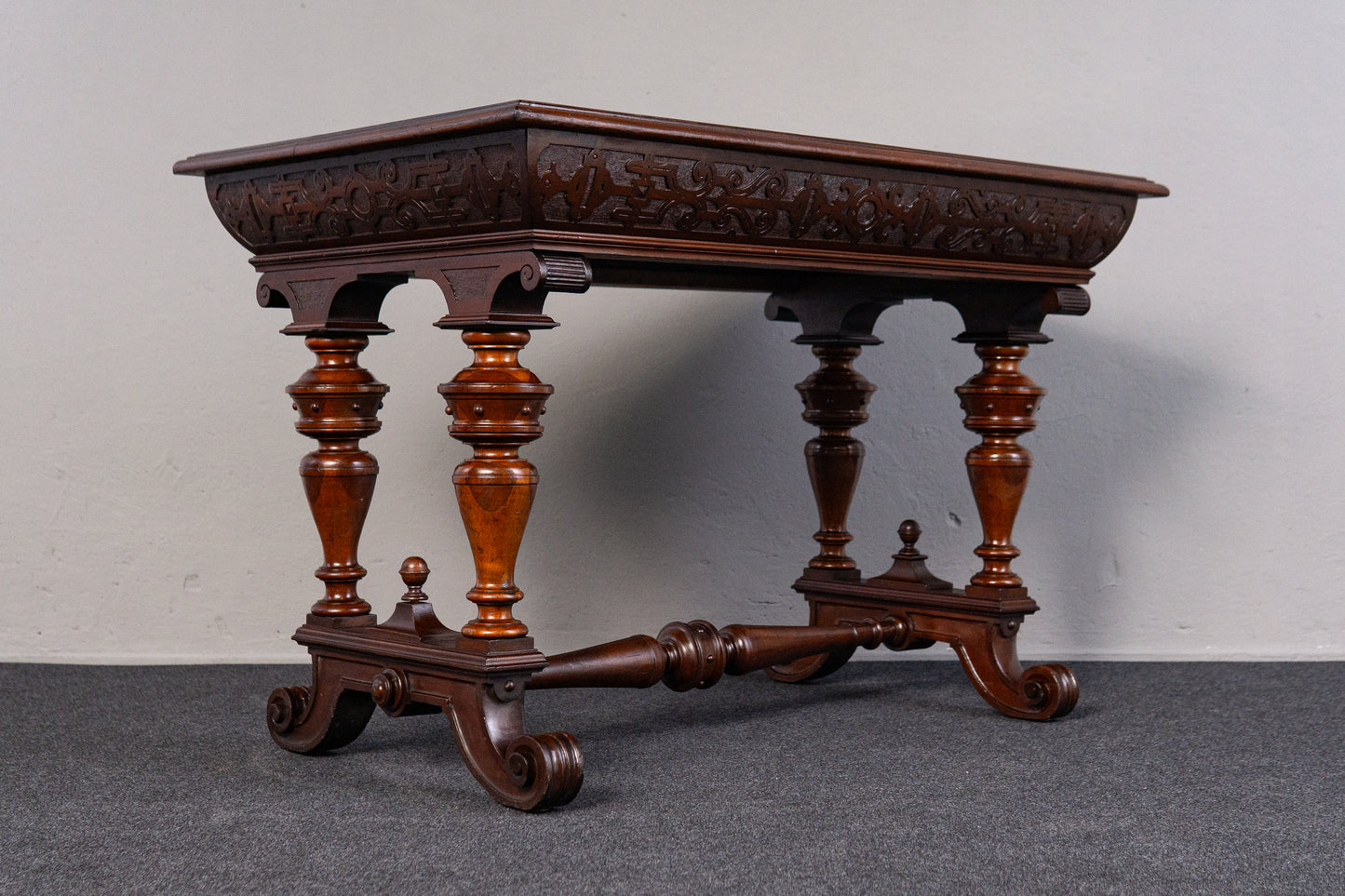 Gründerzeit Antik Tisch Stuhl Bank Hocker Table Salon MÖBLINGER 2410_2101