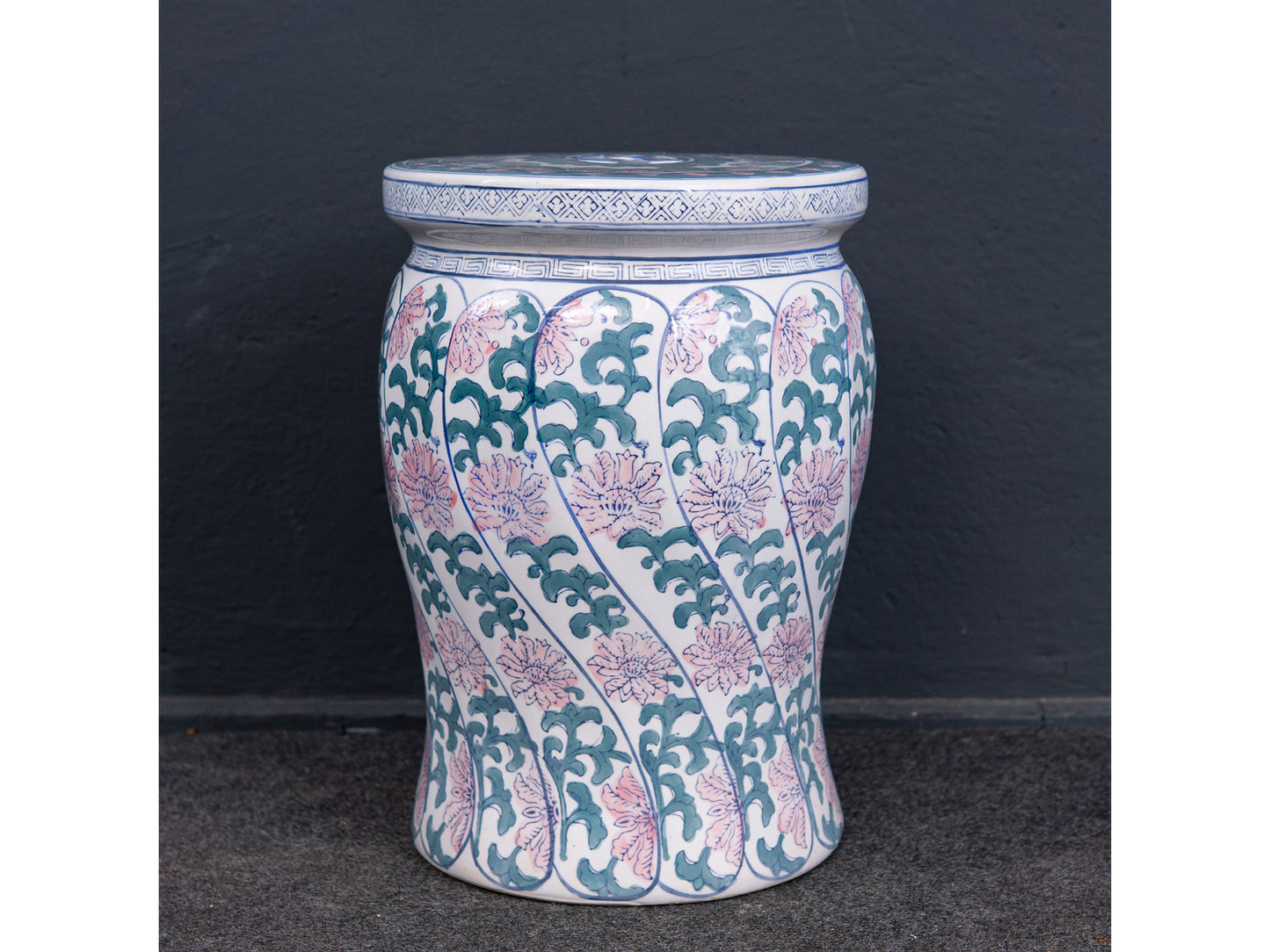 Blumen Tisch Hocker Keramik Porzellan Deko Alt Vintage 2211_2805