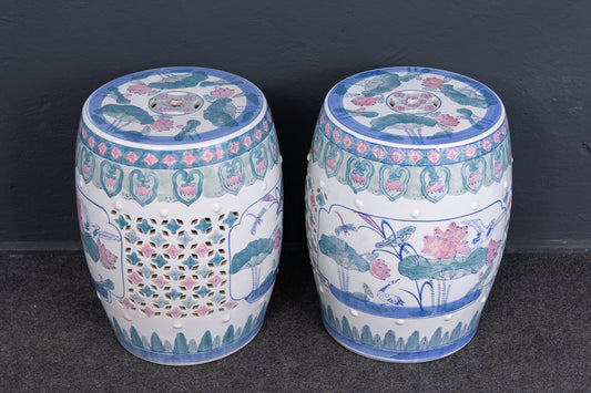 Hocker Blumen Tisch Porzellan Ablage Deko Alt Vintage 2211_2806