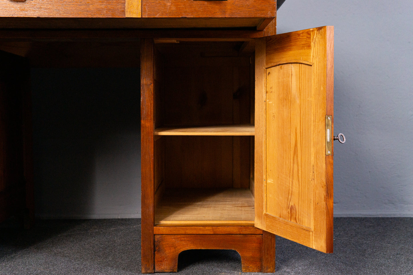 Schreibtisch Sekretär Tisch Desk Schrank Büro Alt Antik MÖBLINGER 2411_0702