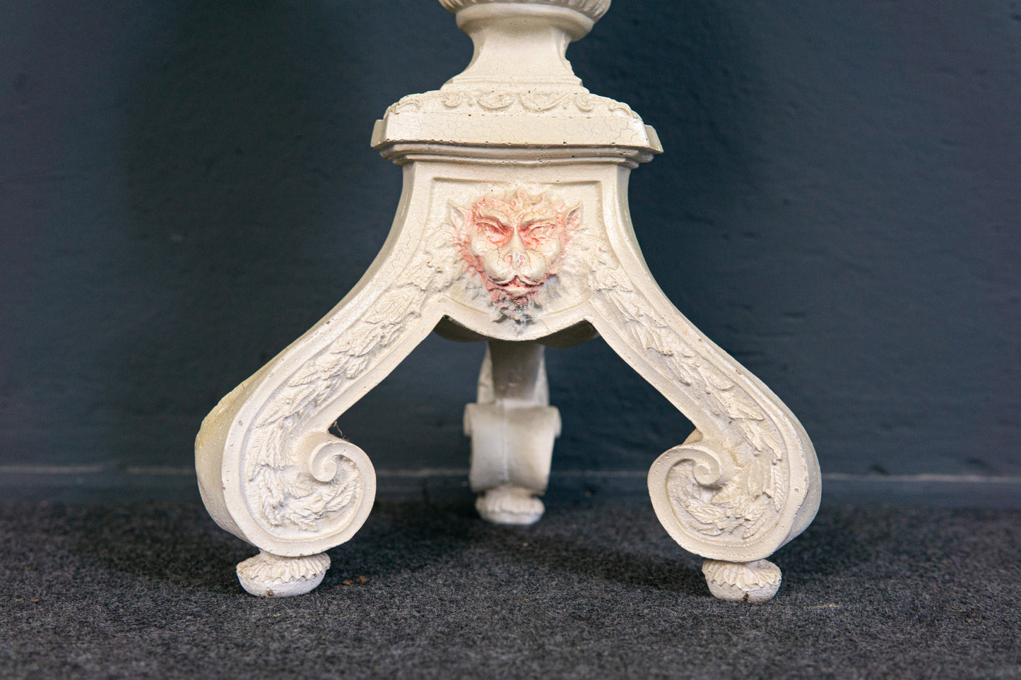 Säule Blumensäule Tisch Deko Kerze Pflanze Alt Antik 2311_1304