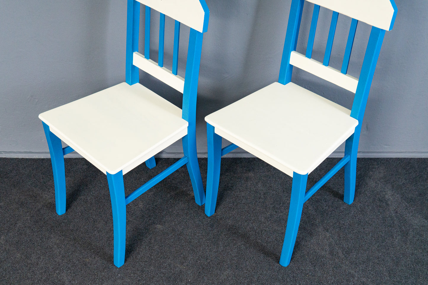 2x Vintage Stühle Stuhl Bank Tisch Jugendstil Alt Antik MÖBLINGER 2411_1103