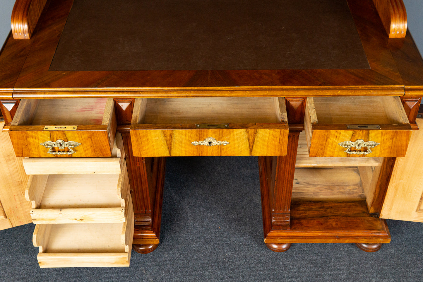 rest. Schreibtisch Tisch Sekretär Desk Büro Alt Antik MÖBLINGER 2411_1204