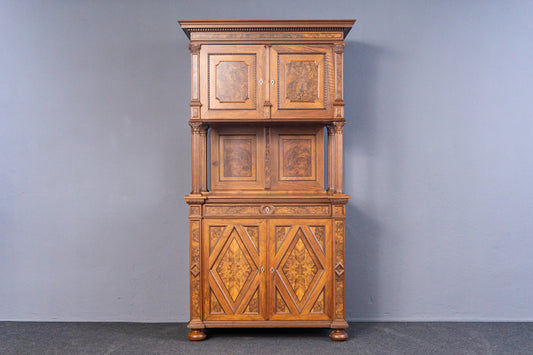 restaur. Antik Buffet Regal Schrank Vitrine Kommode Alt MÖBLINGER 2411_1401